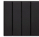 SOL-SWT-4G-B 4 Gang 2 Way Switch Black Color UK Size