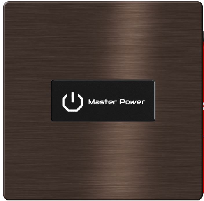 TIS-CLK-1B-1F-GRY Click Push Button TIS-BUS Series 1 gang in Single Frame Metal GRAY