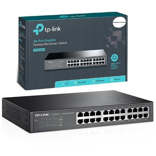 TPLINK SG1024 24 port GIGABIT switch Racmount (copy)