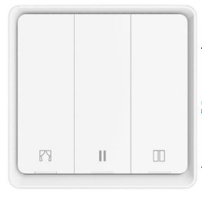 DIO-CUR-SW-BEE  White Dion Curtain Switch (with N neutral connection) Act as Repeater