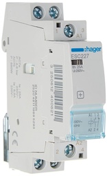 Contactor 25A 1 NO + 1 NC 230V - Installation contactor 230VAC 1 NO/ 1 NC ESC-hager