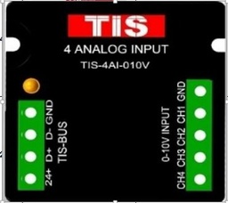 TIS-4AI-010V 4 Analog Inputs of 0-10V DC used for BMS