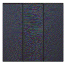 SOL-SWT-3G-A 3 Gang 2 Way Switch Gray Color UK Size