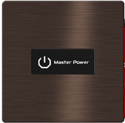 TIS-CLK-1B-1F-GRY Click Push Button TIS-BUS Series 1 gang in Single Frame Metal GRAY