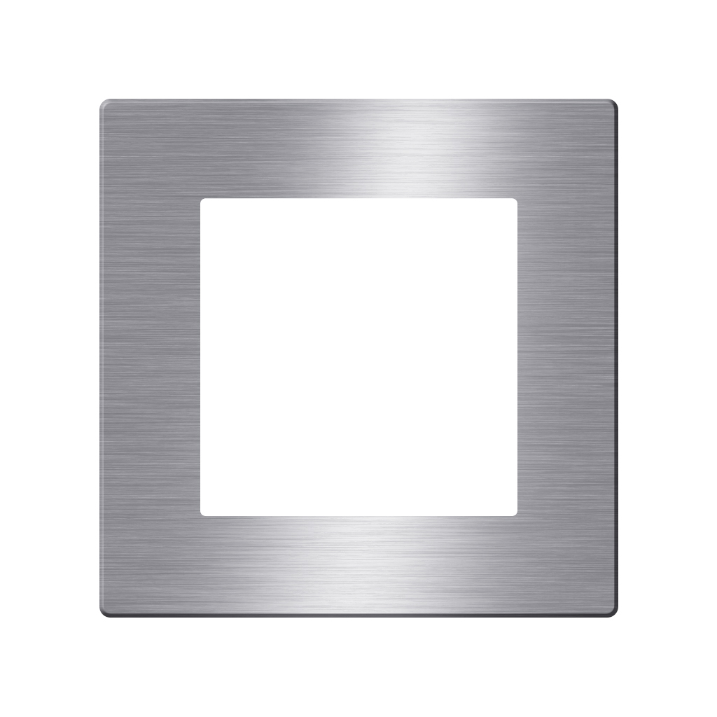CLK-COV1-GRY  Click Brushed Aluminum Cover 1 Frame   UK  Size, grey