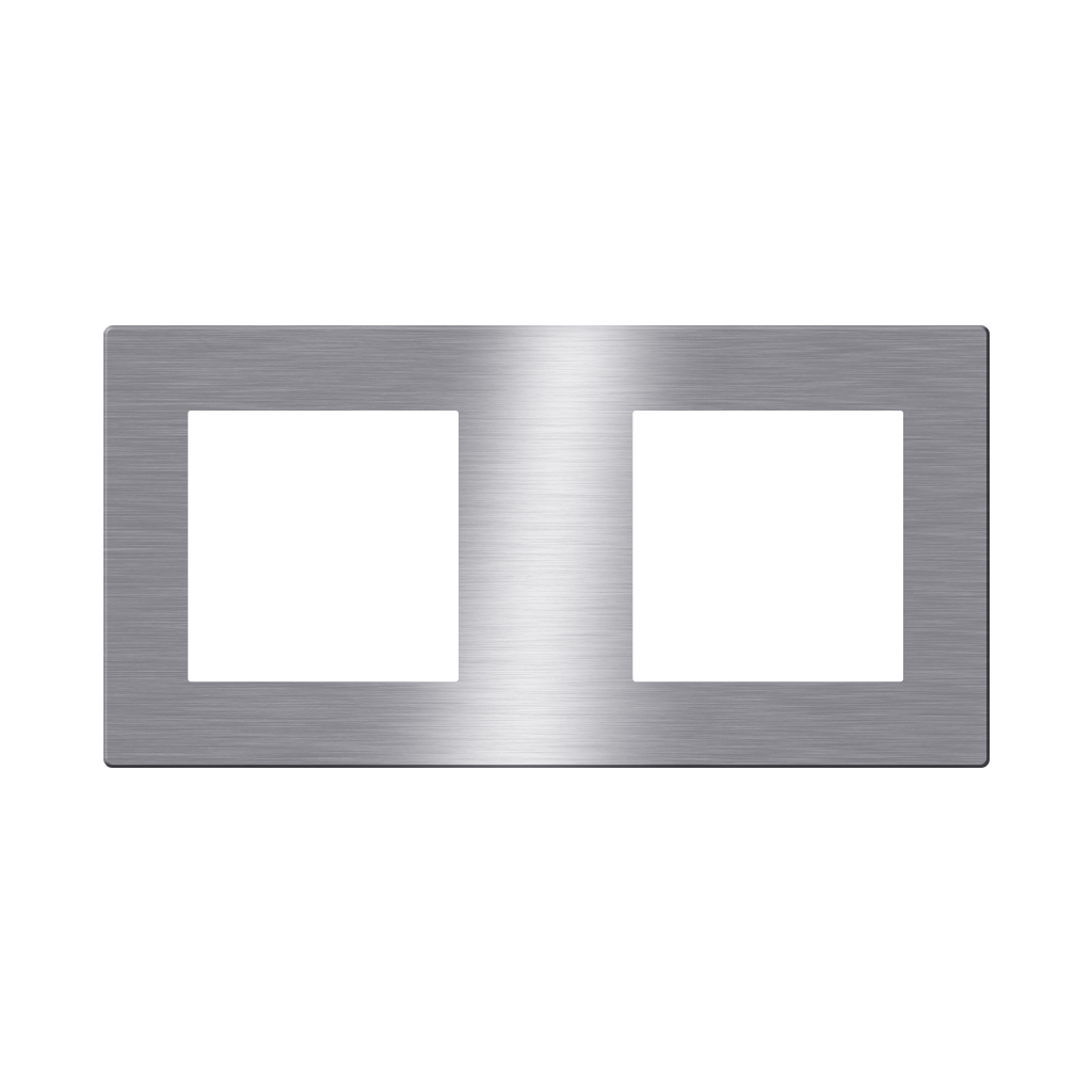CLK-COV2-GRY Click Brushed Aluminum Cover 2 Frame   UK  Size, grey