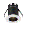Hermit H35FR 2w, H35FR White Frame - Black Reflector Fixed