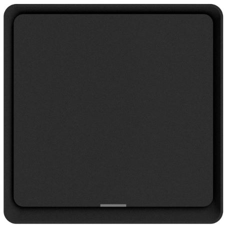 DIO-1G-SW-BEE  Dion 1 Gang Black switch with one relay (without of N neutral connection)