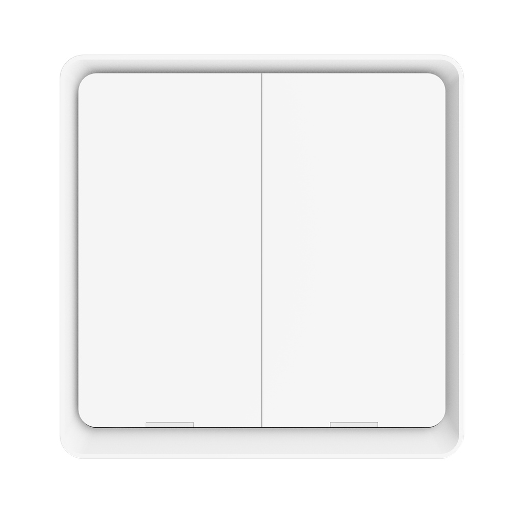 DIO-2G-SW-BEE-N   Dion 2 Gang White switch with two relay with N neutral connection) Act as Repeater  White