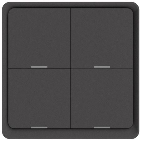 DIO-4G-SC-BEE Gray Dion 4 gang wall scene Remote