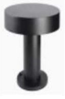 21-BL21A Bollard Light 12W  3000K   IP54 Blak D200*53*D65*H400mm Outdoor Light