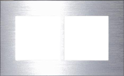 SOL-COV2-ALM-S Sol Aluminum   Cover 2 Gang SOL-COV2-ALM-S