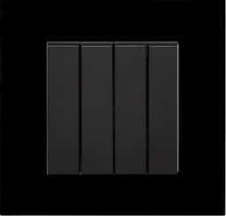 SOL-COV1-GLS-B SOL-SWT-4G-B SOL 4Gang With Glass Cover