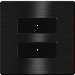 TIS-CLK-2B-1F-BLK Click 2 gang in Single Frame