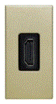 SOL-HDMI-G 1/2 HDMI Outlet Gold  Color UK Size