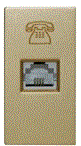 SOL-TEL-G 1/2 TEL Outlet Gold  Color UK Size