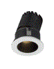 Hermit H40AR 3w,  White Frame - Black Reflector Adjustable