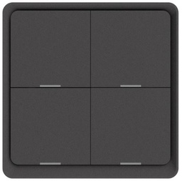 DIO-4G-SC-BEE Gray Dion 4 gang wall scene Remote